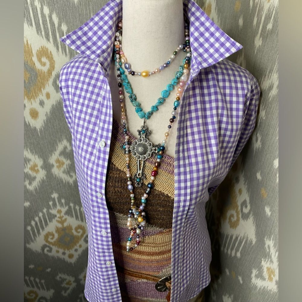 Ralph Lauren Pastel Painted Desert Serape One Shoulder Hand-Knit Dress - Picture 3 of 16